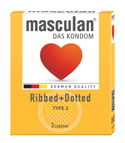 MASCULAN REBRASTO-TACKASTI KONDOMI 3/1
